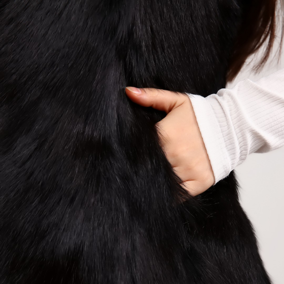 Hakiki Deri Kahve Kadın Deri Yelek