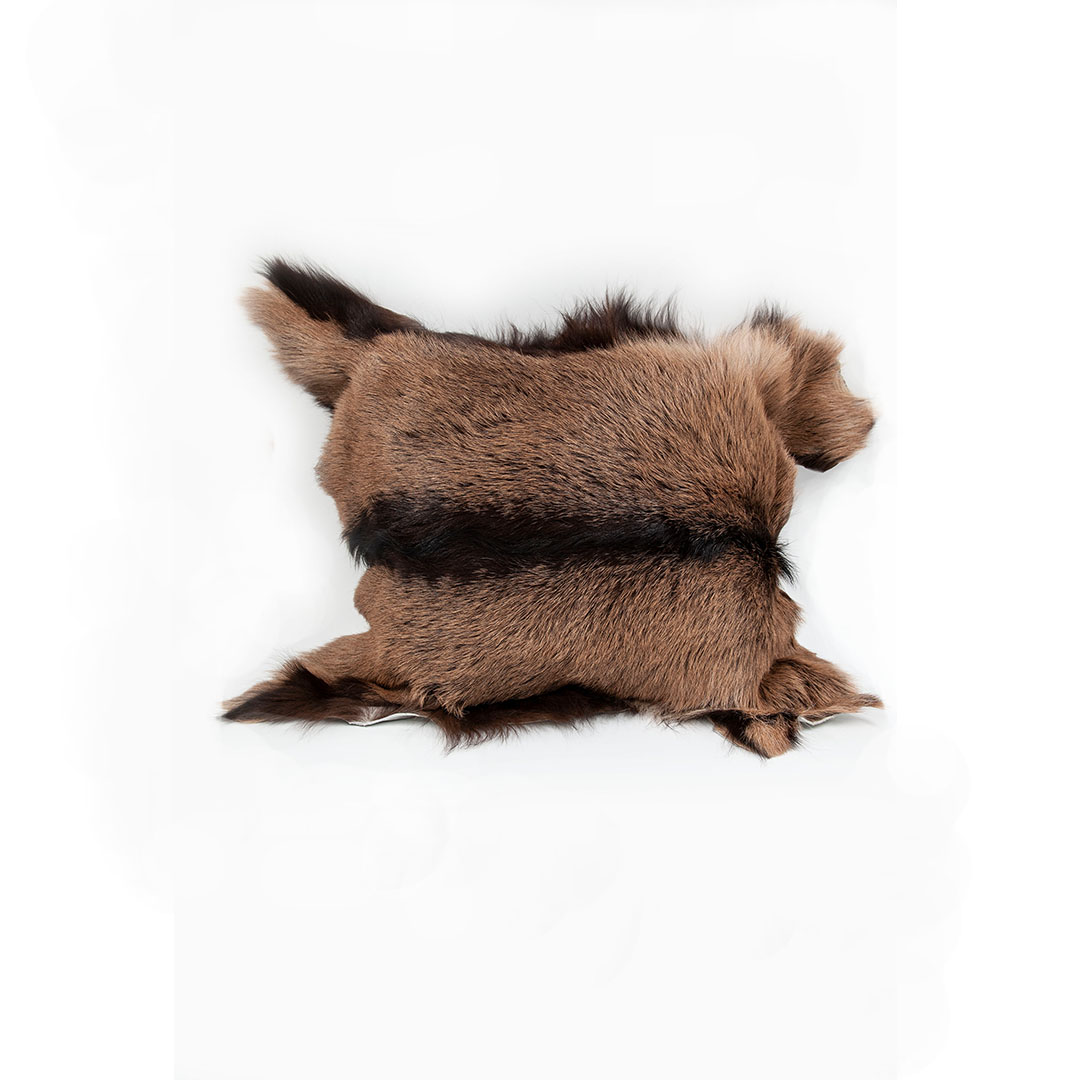 Genuine Leather Natural Throw Pillow