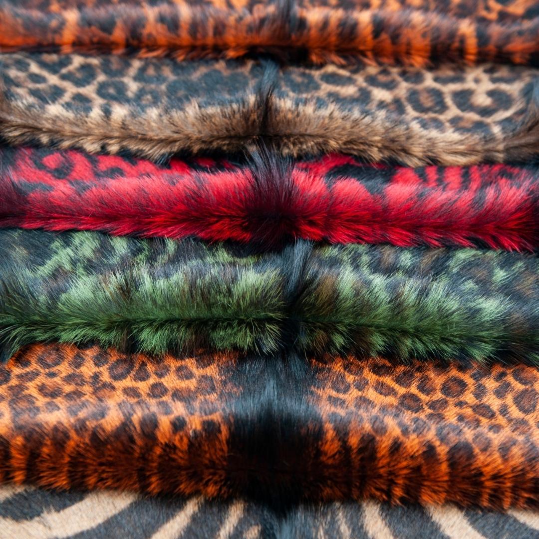 Baby Goat Tuscany Double Face Patterned Genuine Skin