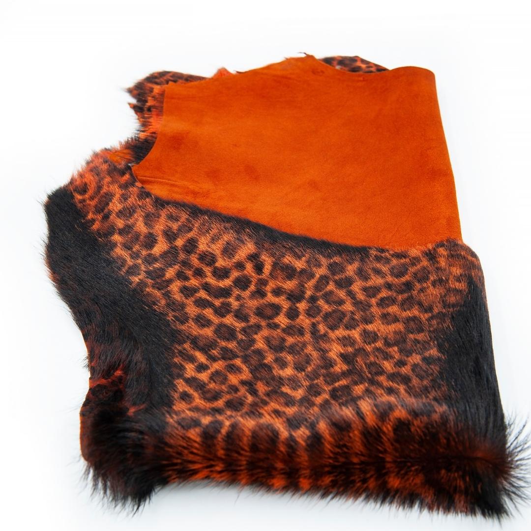 Baby Goat Tuscany Double Face Patterned Genuine Skin