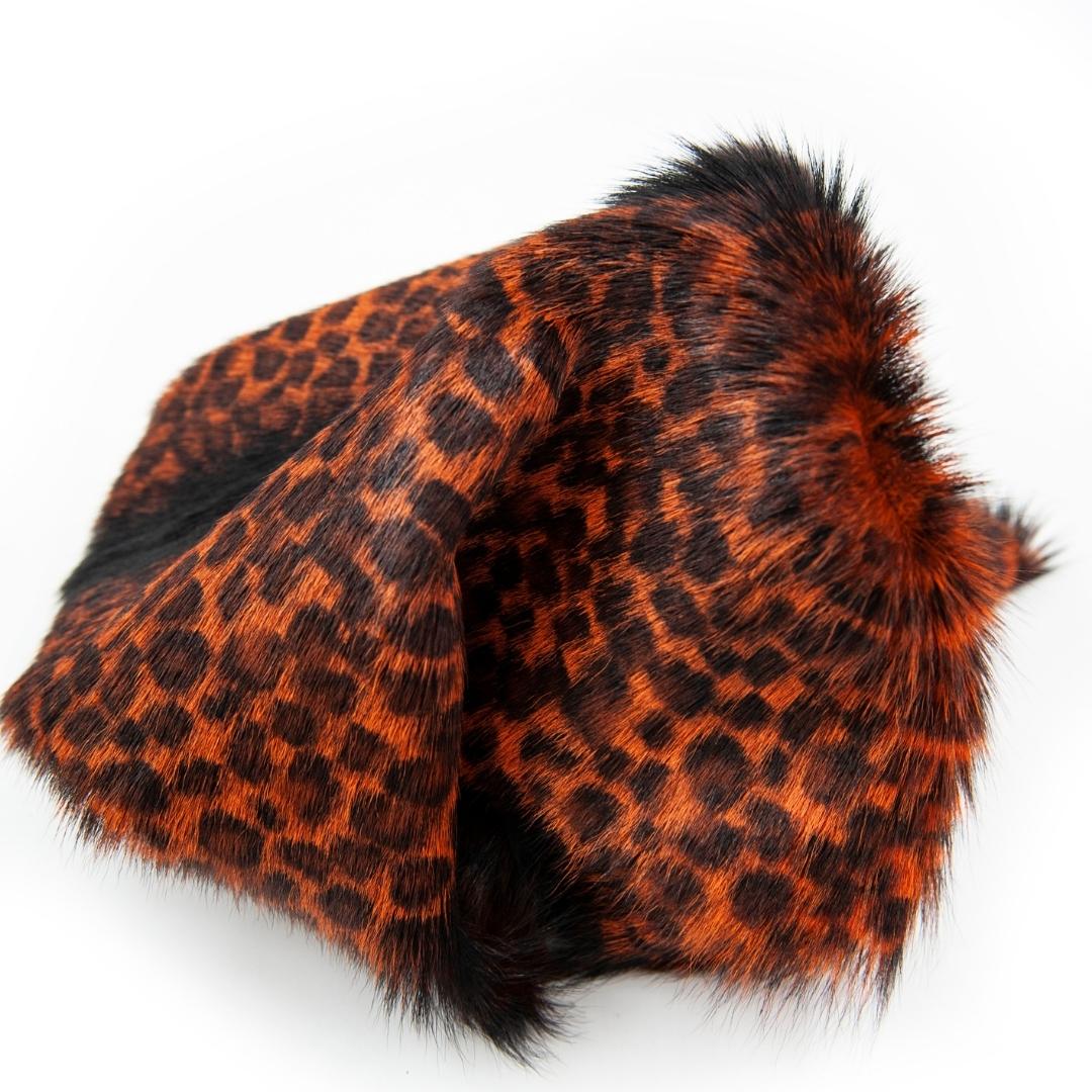 Baby Goat Tuscany Double Face Patterned Genuine Skin